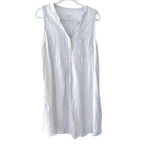 Thread & Supply Linen Rayon Striped Shirt Dress